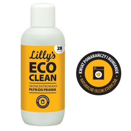 LILLY'S ECO CLEAN Skoncentrowany płyn do prania z olejkiem z kwiatu pomarańczy i olejkiem rumiankowym 1000ml